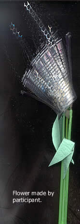 a flower made by a participant