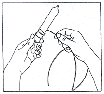 fixing wire to a candle